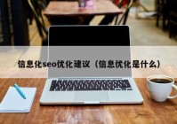 信息化seo优化建议（信息优化是什么）